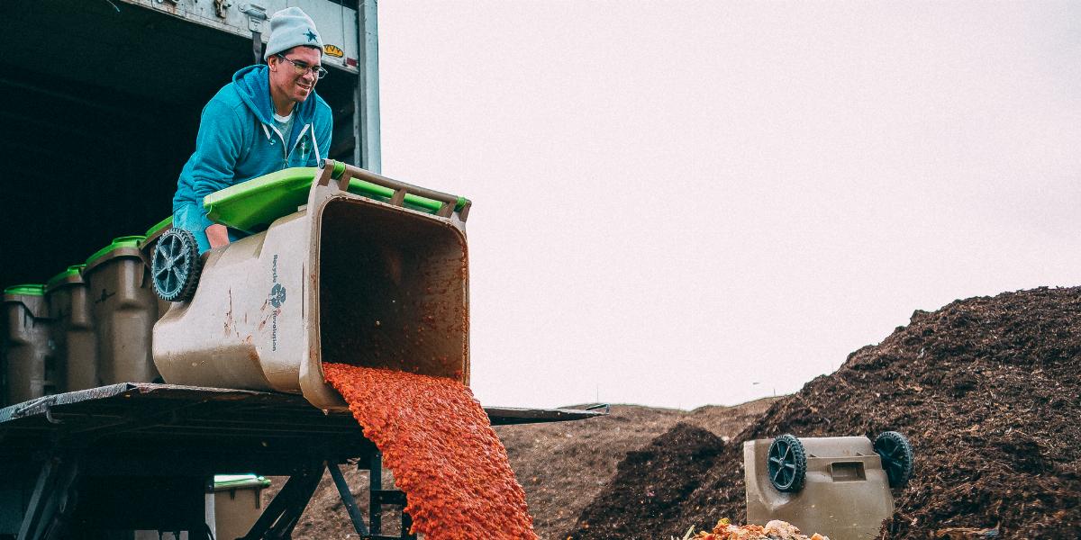 Emptying Compost Bins