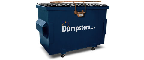 Commercial Dumpster With Lock Bar And Wheels