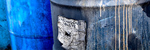 hazardous waste barrels